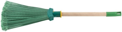 Веник пластиковый с деревянной ручкой 240х660 мм | код 68075 | FIT фото 3