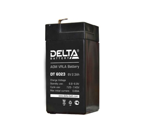 Аккумулятор ОПС 6В 2.3А.ч | код DT 6023 | Delta