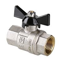 Кран шар. PERFECT, рукоятка бабочка 1/2" вн.-вн. | код. VT.317.N.04 | VALTEC