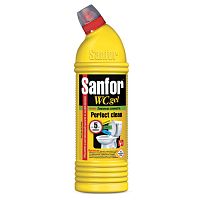 Средство для уборки туалета 750 г, SANFOR WC gel (Санфор гель) Лимонная свежесть , 1550 | код 601958 | SANFOR