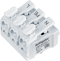 Клемма монтажная 61 072 NTC-CMK-923PL-3 (уп.5шт) Navigator | код 61072 | NAVIGATOR