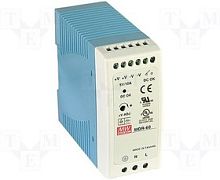 Источник питания AC-DC, 60Вт, вход 85…264V AC, 47…63Гц /120…370В DC, выход 48В/0…1,25A, рег. вых=0...+20%Uном, изоляция 3000В AC, в кожухе на DIN-рейку 40х90х100мм, -20…+70С | код MDR-60-48 | MeanWell