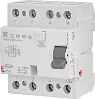 Реле дифференциальное (УЗО) 4р EFI-P4 25/0,03 тип AC (10kA) | код 002061611 | ETI