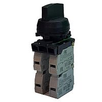 Переключатель Briswik ПЕ 032/7м черный 2но+1нз Ручка с фикс 3-поз IP40 УХЛ3 10А | код aZ-VG-0Ai-0132 | Briswik