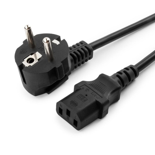 Кабель питания Cablexpert PC-186, 1.8м, Schuko- C13, 6А, черный, с заземлением | код PC-186 | Cablexpert