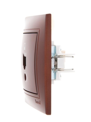 Мира Розетка компьютерная вишня | код 701-0601-139 | LEZARD фото 3