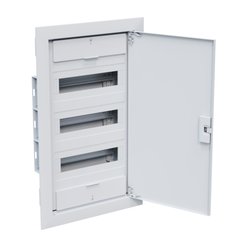 Щит распределительный встраиваемый с пласт. белой дверцей, на 36 модулей, OptiBox Pro 36-VNR-IP40 | код 379804 | КЭАЗ фото 4