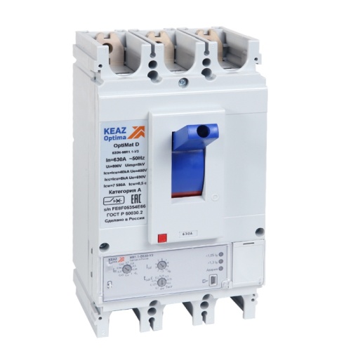 Автоматический выключатель OptiMat D400N-MR1.1-У3 | код 321646 | КЭАЗ Автоматический выключатель OptiMat D400N-MR1.1-У3 | код 321646 | КЭАЗ