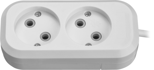 Удлинитель 2х3м без заземл. 10А IP20 90504 OPE-S-02-300-X-2х1 ОНЛАЙТ 90504 фото 2