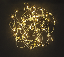 Гирлянда новогодняя светодиодная NGF-SM01-100WW-10-10.2m-3AA-SL-IP20 | код 80716 | Navigator Group