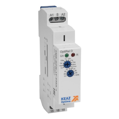 Реле времени OptiRel D TMR-DOF-1T-240U-2 задержка выключения 16А 2СО 12-230АС/DC | код 332013 | КЭАЗ Реле времени OptiRel D TMR-DOF-1T-240U-2 задержка выключения 16А 2СО 12-230АС/DC | код 332013 | КЭАЗ