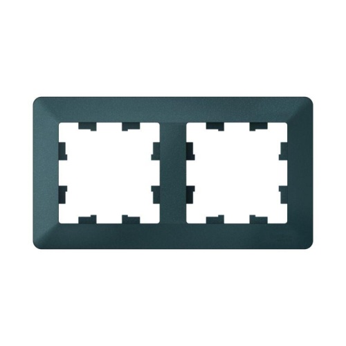 ATLASDESIGN AIR 2-постовая РАМКА, ИЗУМРУД/дымчатый черный | код ATN220802 | Systeme Electric ATLASDESIGN AIR 2-постовая РАМКА, ИЗУМРУД/дымчатый черный | код ATN220802 | Systeme Electric