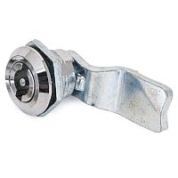 Замок врезной под ф-образный ключ для электрощитов, панелей и дверок оборудования без ключей, АЛЛЮР 705 хром | код 6814 | ПТК Компания