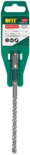 Бур по бетону SDS PLUS с двойн. резьбой 8х160мм FIT 32914 фото 3
