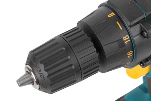 Дрель-шуруповерт аккумуляторная 18В 0-450/1550об/мин 29Нм 2 (Li-Ion) 1.3А.ч FIT 80199 фото 4 Дрель-шуруповерт аккумуляторная 18В 0-450/1550об/мин 29Нм 2 (Li-Ion) 1.3А.ч FIT 80199 фото 4