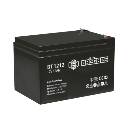 Аккумуляторная батарея BT 1212 Напряжение 12 В, Емкость 12 Ач | код 4614060010006 | Battbee