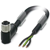 Силовой кабель SAC-3P- 5,0-PVC/M12FRS PE | код 1411650 | PHOENIX CONTACT
