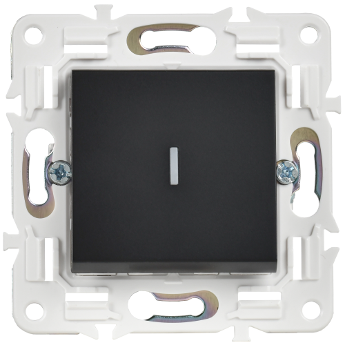 SKANDY Выключатель 1-клавишный с индикацией 10А SK-V07Bl черный IEKновинка | код SK-V10-1-10-K02 | IEK фото 2