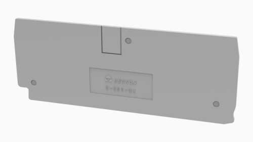 D-DS6-QU-01P-11-00Z(H), Концевая крышка, для DS6-QU, серый, шт | код 11060000308 | DEGSON
