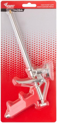 Пистолет для монтажной пены алюм. корпус КУРС 14264 фото 3