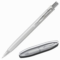 Ручка подарочная шариковая BRAUBERG Vocale , СИНЯЯ, корпус серебристый с хромированными деталями, линия письма 0,5 мм | код 143490 | BRAUBERG