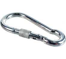 Карабин DIN5299C 12мм пружинный оцинкованный | код DIN5299C-12 | Крепдил