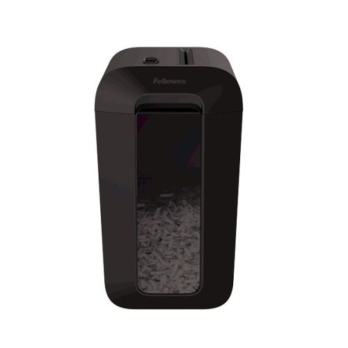 Шредер Fellowes PowerShred LX65 черный (секр.P-4) перекрестный 10лист. 22лтр. скрепки скобы пл.карты | код 1496810 | FELLOWES