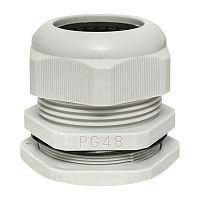 Сальник PG48 IP54 отв. d59мм провод d37-44мм (уп.1шт) PROxima | код plc-pg-48-1-r | EKF