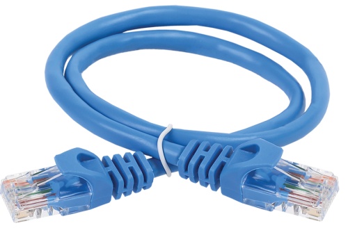 ITK Коммутационный шнур (патч-корд) кат.6 UTP LSZH 15м синий | код PC03-C6UL-15M | IEK
