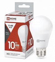 Лампа светодиодная LED-MO-PRO 10Вт 4000К нейтр. бел. Е27 900лм 12-48В низковольтная | код 4690612038032 | IN HOME