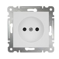 Розетка 1-м СП Karea 10А IP20 без заземл. механизм бел. Makel 57001022