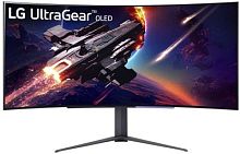 Монитор LG 44.5 (113.03см) UltraGear 45GR95QE-B черный OLED LED 21:9 HDMI матовая HAS Piv 1500000:1 1000cd 178гр/178гр 3440x1440 240Hz G-Sync FreeSync Premium DP SPDIF WQ USB 10.9кг | код 1913002 | LG