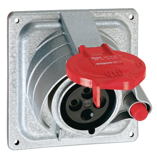 Встраиваемая розетка Hypra Prisinter - IP 44/55 - 3К+З - 16 А - металл | код 052213 | Legrand