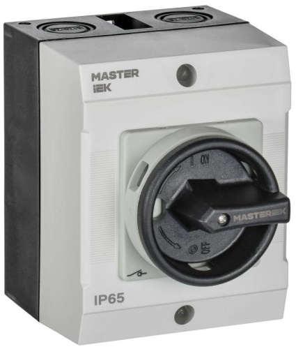 Переключатель кулачковый в боксе закрытая рукоятка 10А схема 55 | код MI-CS21-010-055 | IEK