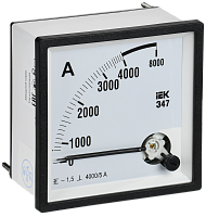 Амперметр Э47 4000/5А кл. точн. 1,5 96х96мм IEK | код IPA20-6-4000-E | IEK