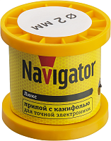 Припой 93 084 NEM-Pos02-61K-2-K100 (ПОС-61; катушка; 2мм; 100 г) Navigator | код 93084 | NAVIGATOR