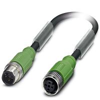 Кабель для датчика / исполнительного элемента SAC-4P-M12MS/ 0,3-PUR/M12FS SH | код 1500842 | PHOENIX CONTACT