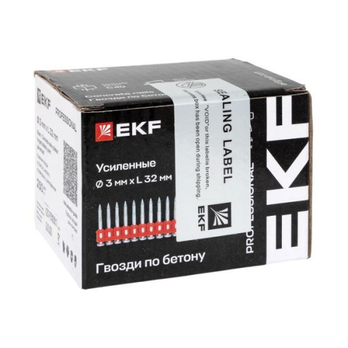 Гвоздь кованый по бетону металлу Bullet Type 3х32 цинк. (уп.250шт) EKF cpn-3032bp фото 5