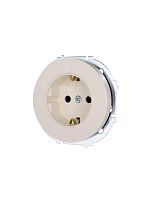 Розетка 1-м OSEN IP20 16А с защ. шторками ПБТ механизм сл. кость LEZARD 743-9088-124B