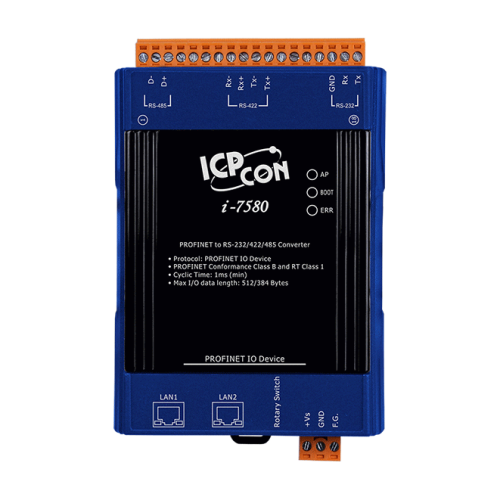 I-7580 CR PROFINET to RS-232/422/485 Converter (RoHS) | код 00-06101748 | ICP DAS