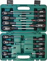 Набор отверток стержневых FULL STAR, 16 предметов | код D04PP16S | Jonnesway