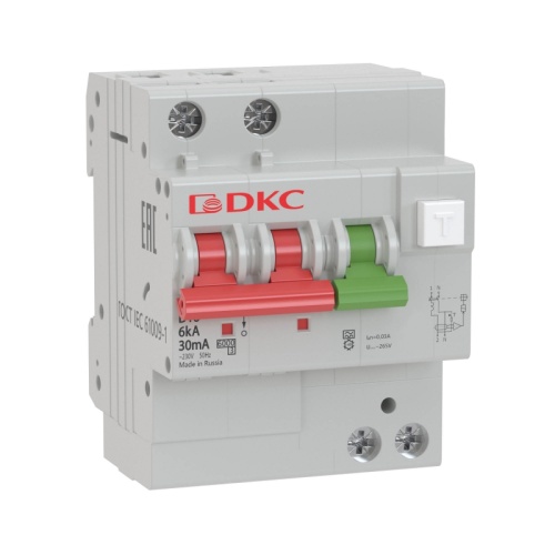 АВДТ YON MDV63 1P+N 25A C 300mA 6kA тип A | код MDV63-24C25-A | DKC