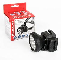 Фонарь налобный аккумуляторный LED 5365 (220В 5LED 2 режима; черн.) Ultraflash 11648