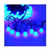 Гирлянда "Шарики" 100 LED 2.4см наружняя соед. до 3 мод. син. | код 4690601004321 | SHLights