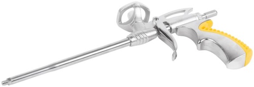 Пистолет для монтажной пены цельнометаллический прорезиненная ручка FIT 14284 фото 5