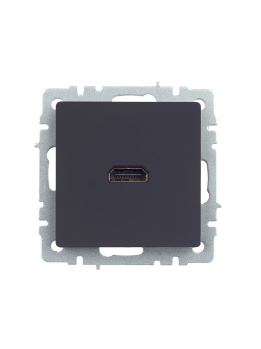 BRITE Розетка HDMI РHDMI-0-БрГ графит | код BR-H10-K53 | IEK фото 6