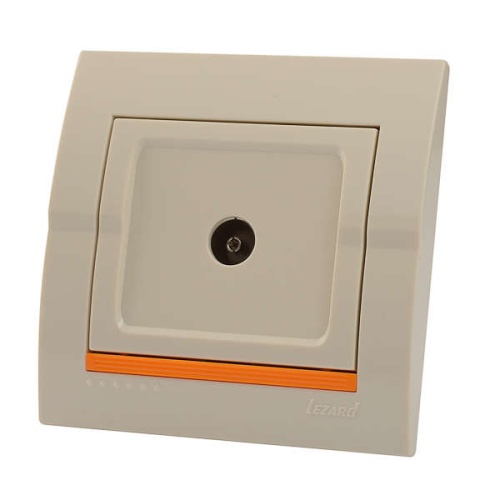 DERIY Розетка ТВ прох. крем | код 702-0303-129 | Lezard DERIY Розетка ТВ прох. крем | код 702-0303-129 | Lezard