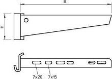 Кронштейн 160мм | код 6421334 | OBO Bettermann