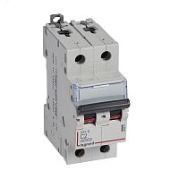 Выключатель автоматический двухполюсный 2А C DX3-E 6kA/6kА | код 407271 | Legrand