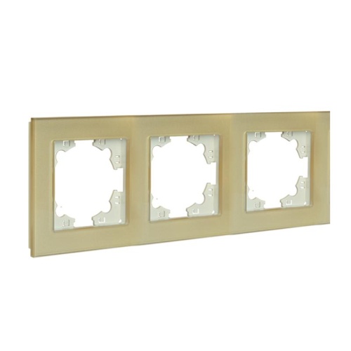 Афина рамка стеклянная трехместная универсальная, золото (еврослот) | код 2292 | Universal фото 2